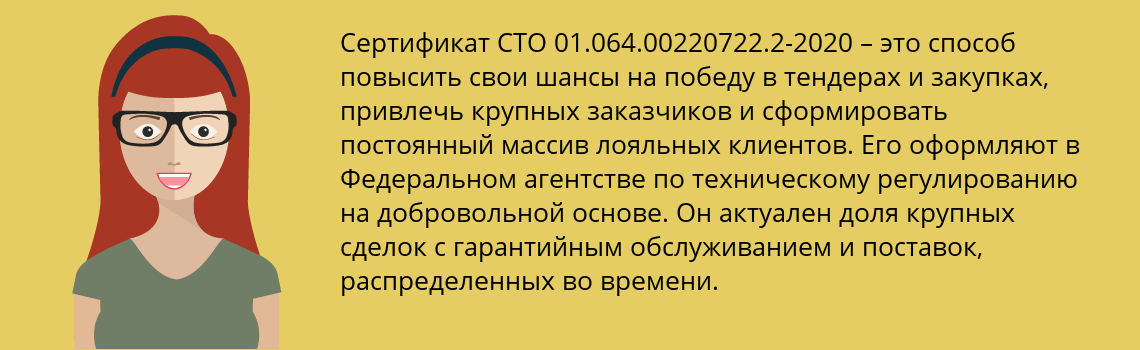 Получить сертификат СТО 01.064.00220722.2-2020 в Кыштым
